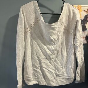 Victoria's Secret Cream Backless Long Sleeve Hoodie